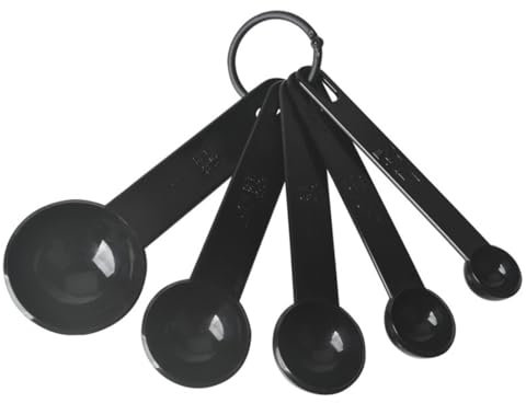 EYVRPAU Set di 5 cucchiai dosatori cucchiaino cucchiaio per condimenti cucchiaio grande cucchiaio dosatore tazza misurino set cucchiai piccoli con scala