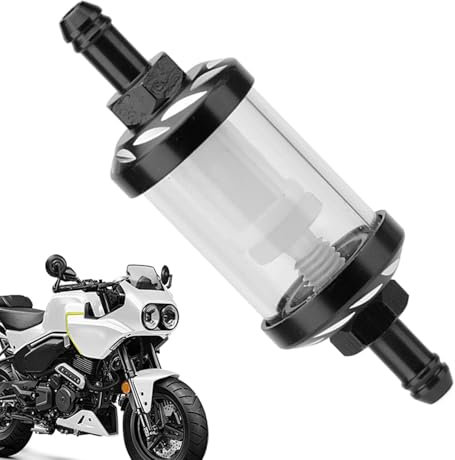 Filtro benzina per moto, filtro benzina – Filtro benzina in linea con volume di olio trasparente – Sostituzione della tazza del filtro del veicolo, filtro 'olio per moto, ATV