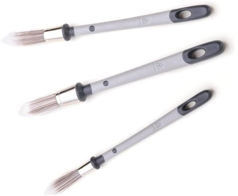 Turodeuo 3Pcs Small Paint Brush, Paint Brushes for Walls, Touch Up, Baseboards, Paint Brush for House Wall Corners Easy to Use