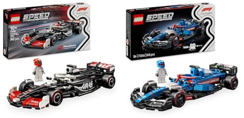 LEGO Speed Champions Formula One Bundle 4 - incl. MoneyGram Haas F1 Team VF-24 (77250) Race Car Toy for Kids & Visa Cash App RB VCARB 01 F1 (77246) Car Model Kit for Adult Motorsport Fans, Gift Idea