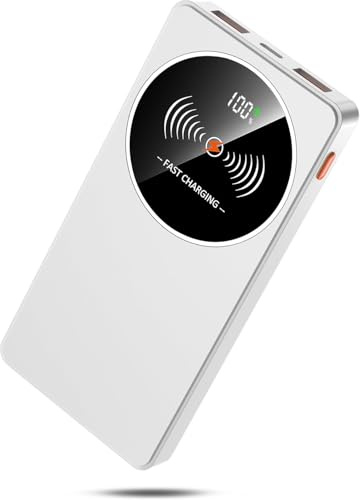 Power Bank 10000mAh, Bateria Externa Carga Rapida 22.5W, 3A Bateria Portatil 3 Puertos USB C Input & Output Cargador Portatil Movil Powerbank para iPhone 16 15 14 13 12 11, Samsung, Xiaomi, Android