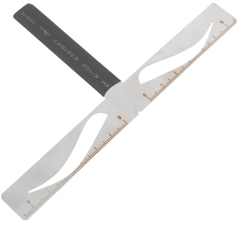 HAMPPLIES Professionell Ögonbrynsmall Ruler med Tredelad för Precisionsmätning Återanvändbar Ögonbrynsritningsverktyg och Mallkit för Symmetriska Naturliga för Nybörjare och Makeupartister