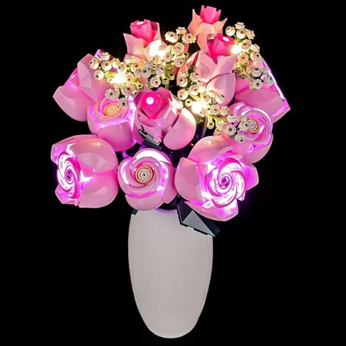 LIGHTAILING Jeu de Lumières pour Lego-10374 Bouquet de Roses - Installation Facile, câblage Discret, décoration d'intérieur et prêt à Offrir (modèle Non Inclus)