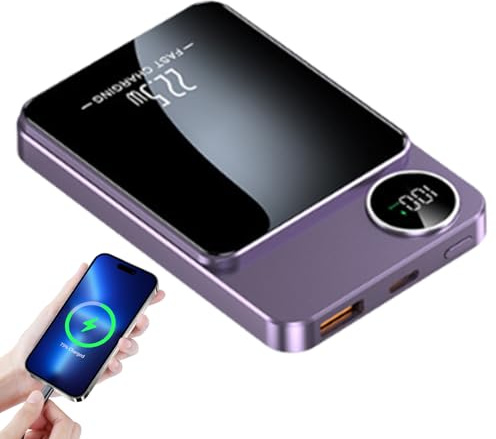 Caricabatterie wireless | Piattaforma di ricarica wireless | Hub magnetico a ricarica rapida | Caricabatterie per telefono wireless da 20000 mAh | Cellulare, cuffie, tablet, computer portatile