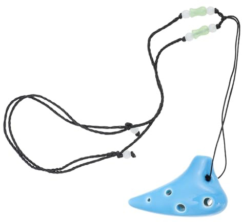 TOYANDONA Ocarina Strumento Musicale Mini in Dolomite Blu 6 Fori Facile da Usare e Imparare per Ragazzo Ragazza Principianti e Principianti