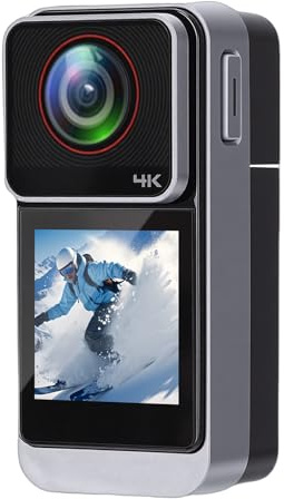 Yanmis Action Camera 4K Impermeabile 30M con Touch Screen da 20MP, Fotocamera Subacquea 98FT EIS Stabilizzazione dell'immagine, Casco POV Sport Cam 140° Grandangolo WiFi Controllo Remoto per Lo