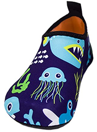 Generisch Produktkategorie Girls Sneakers - Produkttitel wasserdichte Schwimmschuhe für Leichte atmungsaktive Tauchschuhe für heiße Quellen Wasserski hautfreundliche Schuhe (Dark Blue, 22.5 Toddler)