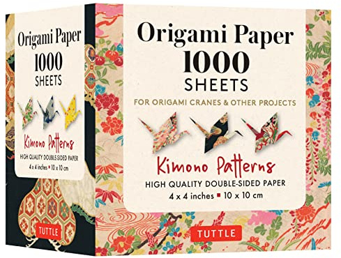 Origami Paper 1,000 Sheets Kimono Patterns: Tuttle Origami Paper: Double-sided Origami Sheets Printed With 12 Different Designs - Instructions Included