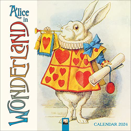 Alice in Wonderland – Alice im Wunderland 2024: Original Flame Tree Publishing-Kalender [Kalender] (Wall-Kalender)