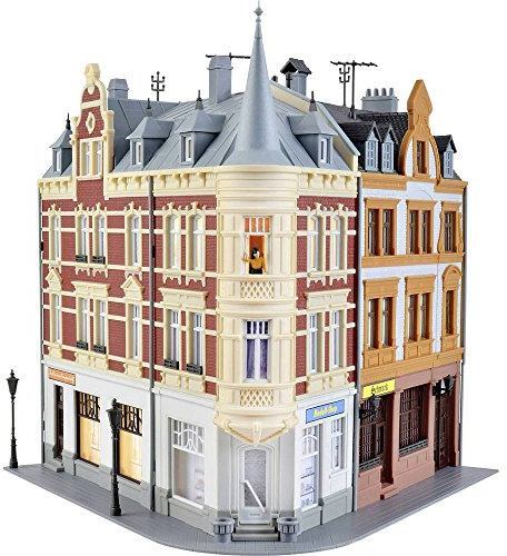 Kibri 38295 H0 Stadthaus mit Figur und Hausbeleuchtung Set