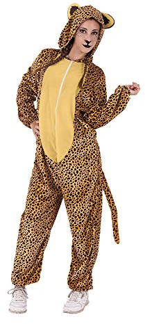 Rubies Disfraz Leopardo para adulto, Talla única, Oficial, para Carnaval, Navidad, Cumpleaños, Fiestas y Halloween