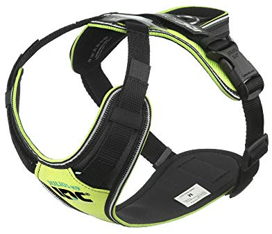 JULIUS K-9 IDC Longwalk Geschirr, Neon-Grau, Größe: M