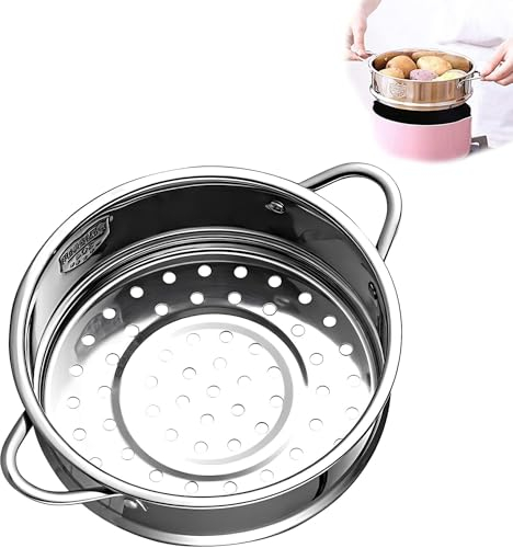 Cestello per Cottura A Vapore In Acciaio Inox, Accessorio per Pentola A Pressione per Cuocere Pesce, Verdure, Patate