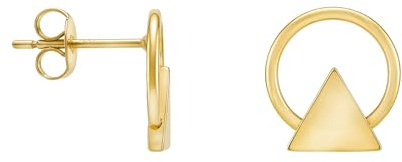 SOFIA MILANI - Damen Ohrringe 925 Silber - Kreis Dreieck Ohrstecker