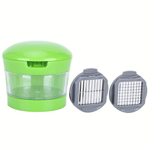 Rullo trita aglio multifunzione, spremiaglio portatile e pelapatate Tritatutto per zenzero con lame in acciaio inossidabile Set di utensili da cucina Verde