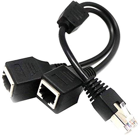 Câble répartiteur Ethernet RJ45 1 2 pour adaptateur de câble d'extension de réseau Ethernet LAN Super Cat5, Cat6, Cat7