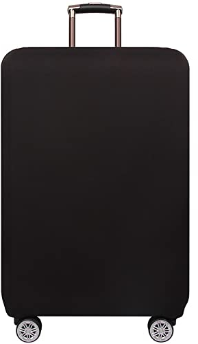 Hiseng Elastisch Kofferhülle, Schwarz Kofferschutzhülle Kofferüberzug, Suitcase Cover Waschbare Kofferschutz mit Reißverschluss, Polyester Luggage Cover Gepäck Cover Reisekoffer-18 bis 32 Zoll