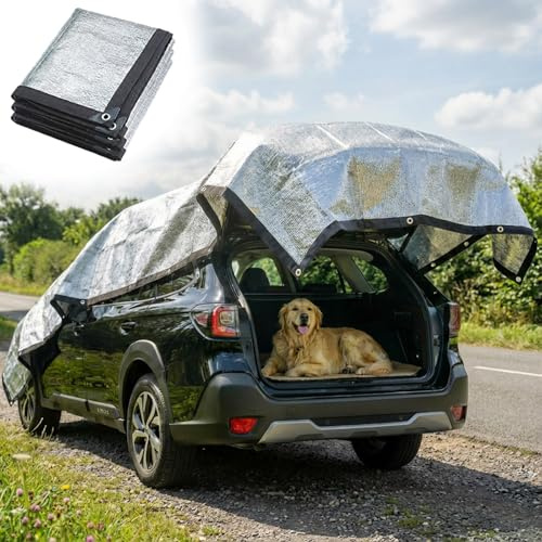 BeGrit 99% Aluminet Reflective Shade Cloth 3m x 4m Aluminum Shade Net | UV Protection & Cooling Netting Heat-reflecting Mesh Silver Solar Blocking Fabric for Greenhouse Gardens Patios Shelters Cars