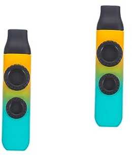 ABOOFAN 2sätze Kazoos Mit Verstellbarem Tragbar Für Erwachsene Für Musikaufführungen Gitarre Und Ukulele Hautfreundliches Material Farbverlauf