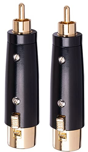 Pyatofly 2 x XLR till adapter hane till XLR hane hona XLR till hankontakt adapter, för stereomikrofonkabel