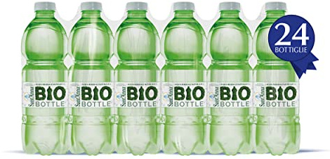 Acqua Sant'Anna Pack 0,5L da 96 Bottiglie Biodegradabili | Naturale Oligominerale Minimamente Mineralizzata | Bottiglia Compostabile
