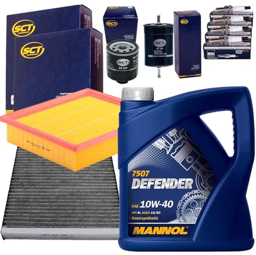 BandelOne enthält Filter Set Inspektionskit Paket+10W40 Motoröl 1.4+1.6 für Golf 3 Vento