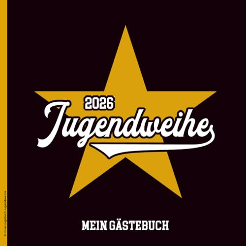 Erinnerungsbuch Jugendweihe: Jugendweihe Geschenk für Jungen zum Start ins Erwachsenwerden cooles Gästebuch mit Fragen zum Ausfüllen und Platz für Sprüche und Fotos Eintrag Buch zur Jugendfeier