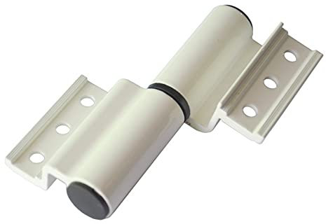 LWLYLCHBM Puente roto de bricolaje, puerta de aluminio, bisagra de puerta de aleación de aluminio, bisagra de puerta plana, resistente y duradera, larga duración de uso. - Blanco izquierdo