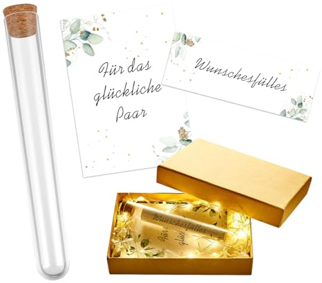 Hochzeitskarte Geldgeschenk, Hochzeitkarte Geldkarte, Hochzeit Geldgeschenk, Hochzeitskarte Reagenzglas Raffia Gras Geschenkbox, Kreative Pusteblume Karte Hochzeit Geldgeschenk