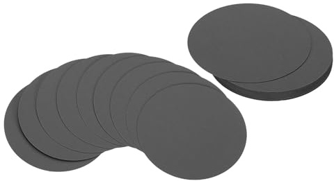 PATIKIL 3 Zoll Kreiskartenkarton, 25 Stück runde Formausschnitte Papier dickes Kartonuntersetzer für DIY Bastelprojekte Klassenzimmer Pinnwanddekoration, Schwarz