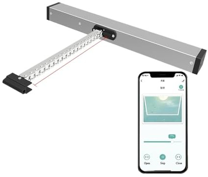 Chiudiporta Automatico, Apri finestra intelligente Assistente Alexa Controllo vocale Imposta limitazione di apertura Lucernario elettrico Pusher Automazione a villa(Kit1)
