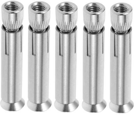 DOITOOL 5pcs Expansion Bolts Fastening Expansion Screws for Drywall Stainless Steel Screws Multi-use Countersunk Bolts