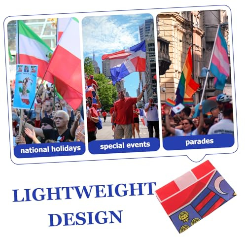 LIOOBO Drapeau National et Décoloration Grand Drapeau de Support pour Événements Croatie