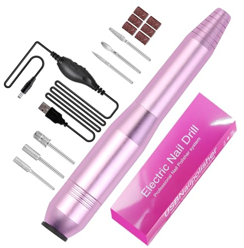 Trapano per Unghie Elettrico - E-File Portatile 20000 RPM per Unghie in Gel e Acriliche, Regalo di Manicure Perfetto per Donne e Ragazze