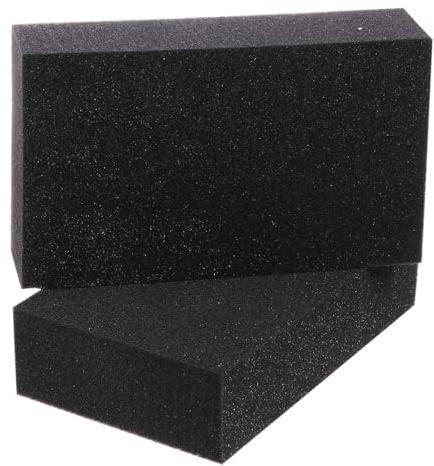 CHICAMPERA 2 pièces Éponge de Nettoyage Voiture Noire Haute Absorption Multifonctionnelle pour Lavage Auto Rayures