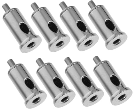 Sosoport Set 8 Pezzi Supporti Per Tensione Cavi Metallici Cromati Morsetti Regolabili Per Fissaggio Cavi Illuminazione e Cartelloni Pubblicitari Resistenti e Per Installazioni Sicure