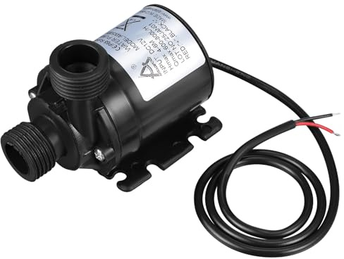 NUOBESTY Mini Submersible Water Pump for Aquarium Fish Tank Dc 12v Brushless 800l/h 5m Inline Water Circulation Pump for Fountain Pool Solar System
