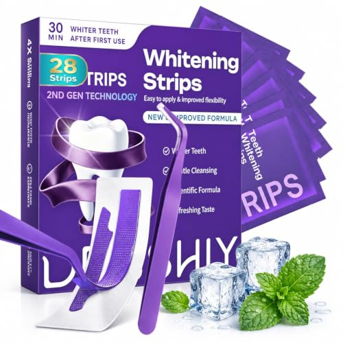14 Paires Blanchiment Dentaire Violet Avec Pince A Epile, Blanchiment Dents | Professionnel, Whitening Strips Efficace, éLimine Taches Café/Thé, RéSultats Visibles Rapidement