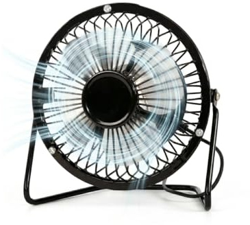 YASTA Ventilatore Portatile da Tavolo USB in Metallo Mini Fan Desk | Inclinazione Regolabile per Scrivania Desktop Pc Ufficio Cameretta