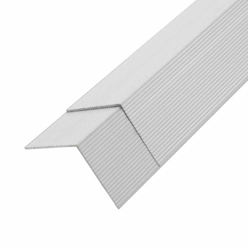 Mokuyary Cornière de terrasse 5 pièce Aluminium 170 cm Argenté