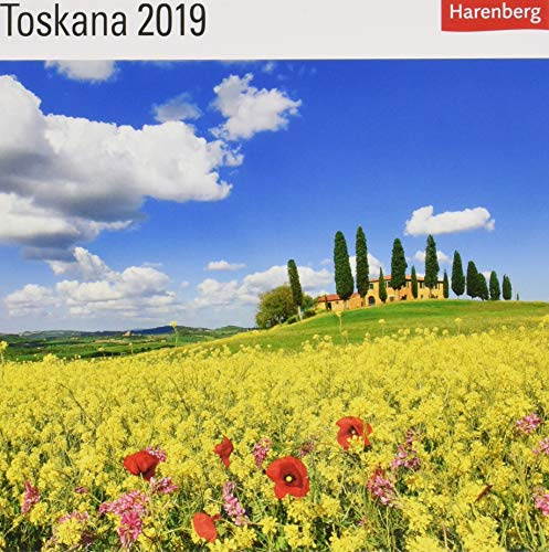 Toskana - Kalender 2019: Sehnsuchtskalender, 53 Postkarten