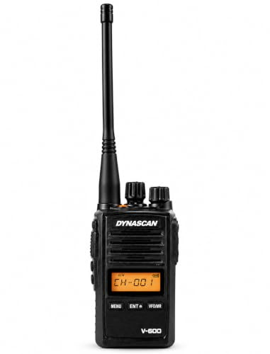 DynaScan V-600 Professioneller VHF Transceiver (136-174 MHz, 256 Kanäle, wasserdicht IP67) schwarz