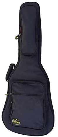 cibeles Funda para Guitarra Clásica o Flamenca - Acolchado 20mm, Espuma Alta Densidad Tamaño 4/4 (Negro)