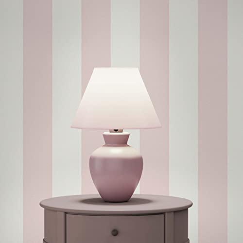 TADESSI Carta da parati a strisce Pierre M1-No.712, colore rosa e bianco, per soggiorno, camera da letto, cucina