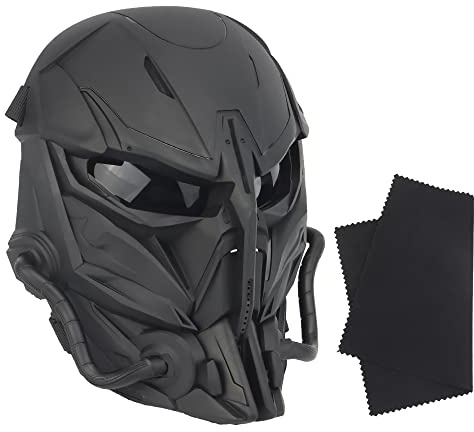 Yzpacc Outdoor Maske Punisher Maske Zweite Generation Vollgesichtsmaske für Halloween Jagd CS Wargame Taktische Ausrüstung Filmrequisiten Verstellbare Größe