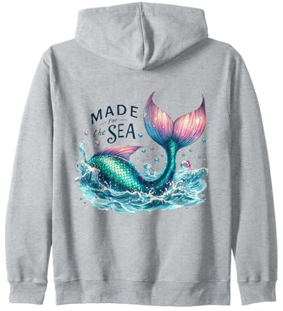 Meerjungfrau Ocean Splash Regenbogen Schwanz Meer Meerjungfrauen Flosse Kapuzenjacke