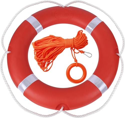 Lifebuoy Buoy Boat Safety Throwing Ring with Water Floating Rescue Rope 240M Set Outdoor Professional Throwing Tool (28)