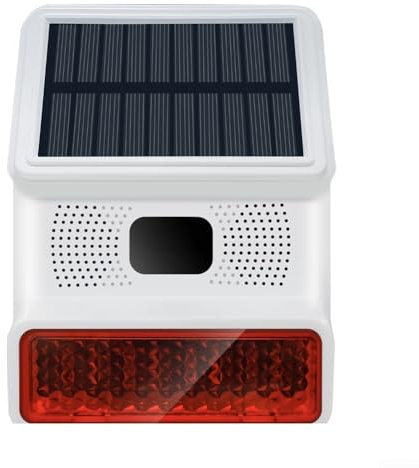 Détecteur de mouvement infrarouge sans fil, alarme solaire extérieure, détecteur de mouvement solaire, système d'alarme à capteur solaire étanche (A)
