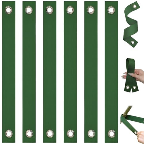 Jorzer Baumgurte zum Abstecken 6 Stück 5,1 x 40,6 cm Aststütze mit Loch Hurrikanschutz strapazierfähige Baumgurte Nylon-Baumbinder zur Unterstützung neu gepflanzter Setzlinge
