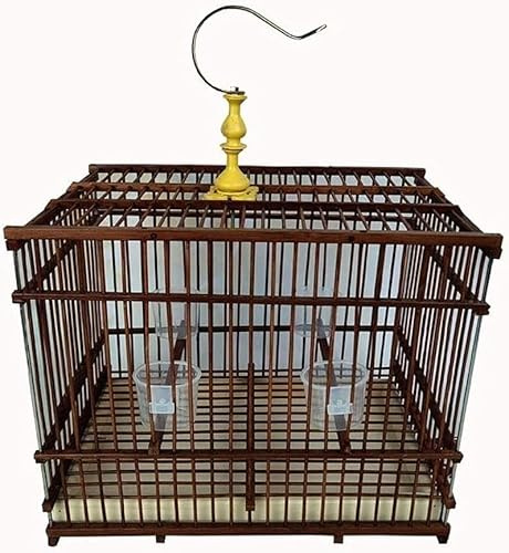 KYTGFH Professional Birdcage Pet Supplies Bird Carrier Gardening Decor Birdhouses Zizhu Bird Cage Rectangular Bird Villa Stainless Steel Hook Outdoor Ornamental Bird Cage